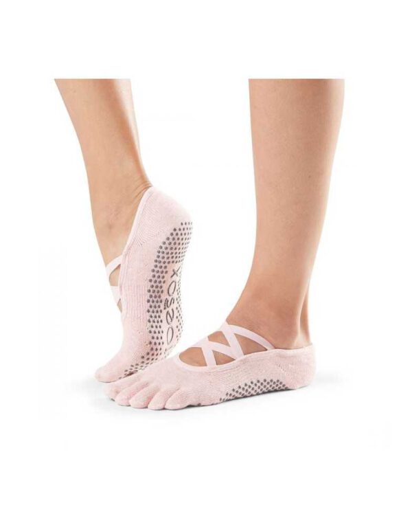 side view - Full Toe Elle Grip Socks